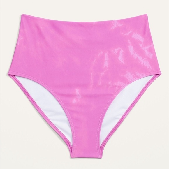 NWT! Deep Fuschia High-Waisted Bikini Swim - Size Medium 💎 - Picture 4 of 4